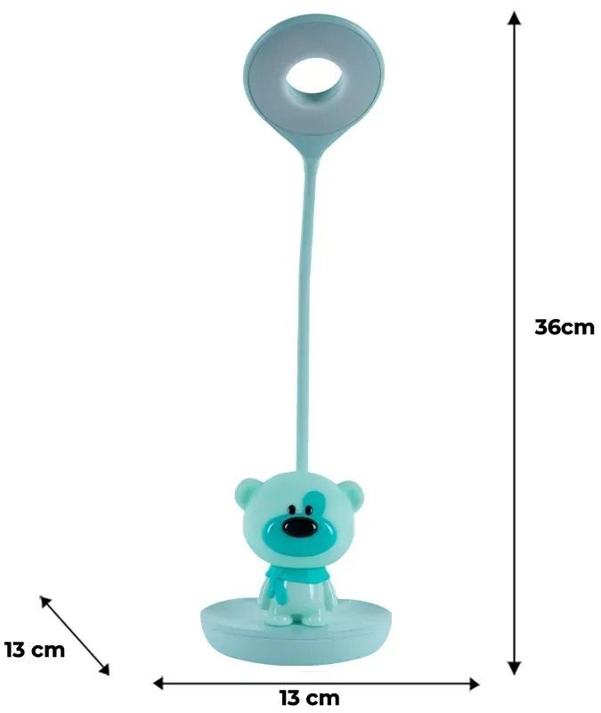Настольная лампа Kite LED с аккумулятором Bear, зеленый (k24-492-2-4) фото 5