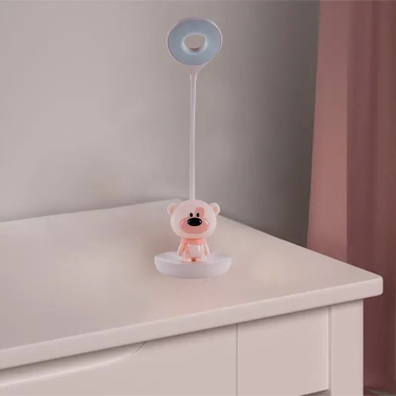 Настольная лампа Kite LED с аккумулятором Bear, розовый (k24-492-2-2) фото 6