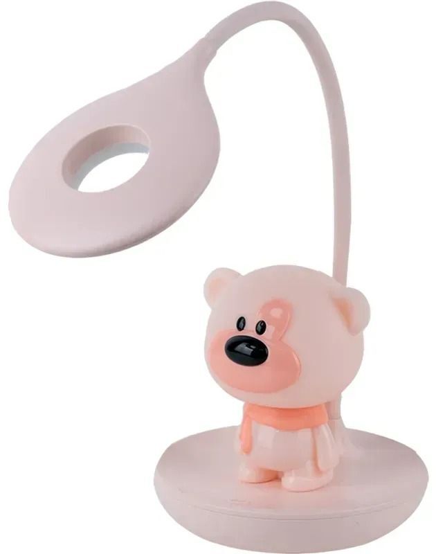 Настольная лампа Kite LED с аккумулятором Bear, розовый (k24-492-2-2) фото 2