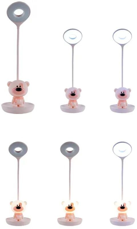 Настольная лампа Kite LED с аккумулятором Bear, розовый (k24-492-2-2) фото 4