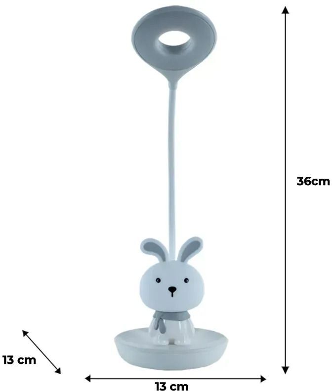 Настольная лампа Kite LED с аккумулятором Bunny, белый (k24-492-1-1) фото 5