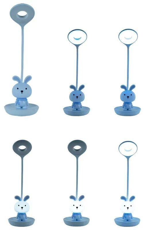 Настольная лампа Kite LED с аккумулятором Bunny, синий (k24-492-1-3) фото 4