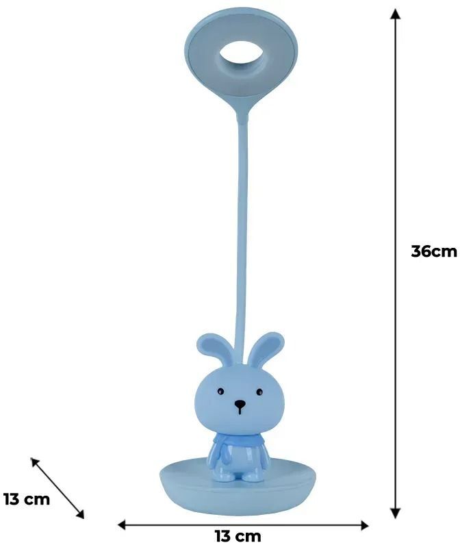 Настольная лампа Kite LED с аккумулятором Bunny, синий (k24-492-1-3) фото 5