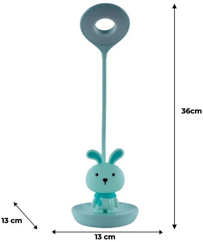 Настольная лампа Kite LED с аккумулятором Bunny, зеленый (k24-492-1-4) фото 5