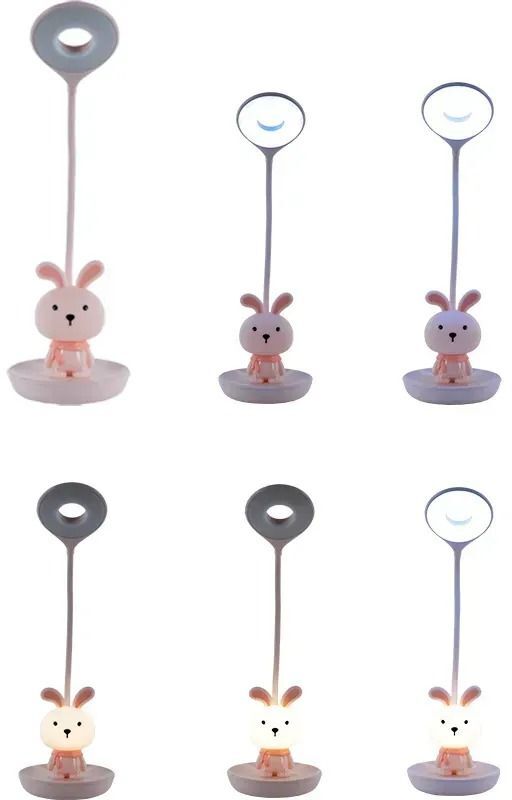 Настольная лампа Kite LED с аккумулятором Bunny, розовый (k24-492-1-2) фото 4