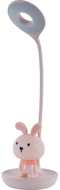 Настольная лампа Kite LED с аккумулятором Bunny, розовый (k24-492-1-2) фото