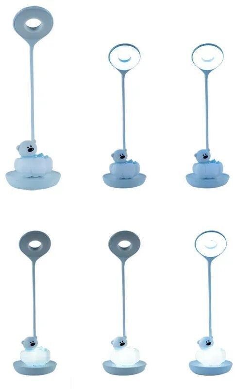 Настольная лампа Kite LED с аккумулятором Cloudy Bear, голубой (k24-493-2-3) фото 4