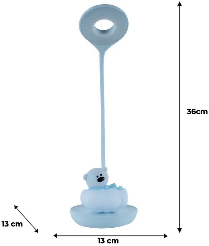 Настольная лампа Kite LED с аккумулятором Cloudy Bear, голубой (k24-493-2-3) фото 5