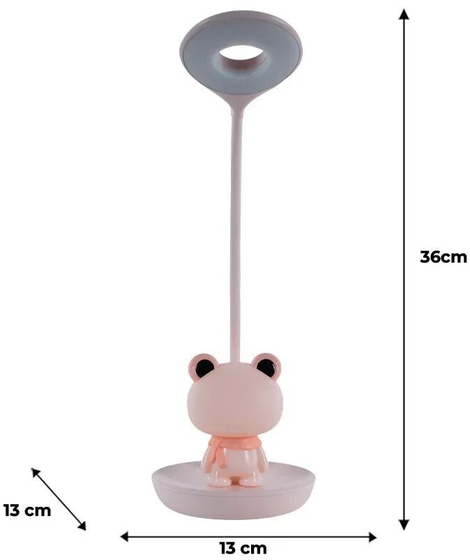 Настольная лампа Kite LED с аккумулятором Froggy, розовый (k24-492-3-2) фото 5
