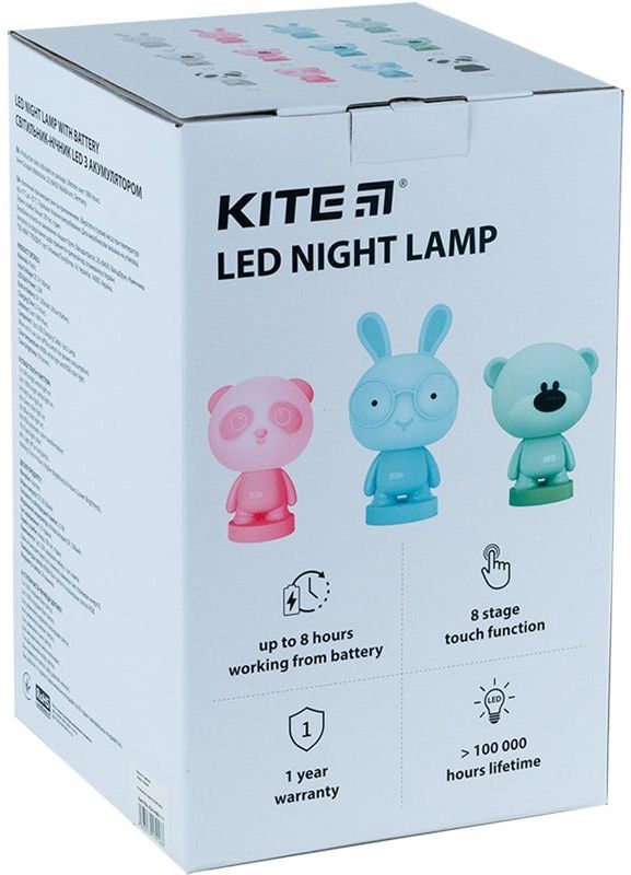 Светильник-ночник Kite LED с аккумулятором Bear, белый (k24-490-2-1) фото 6