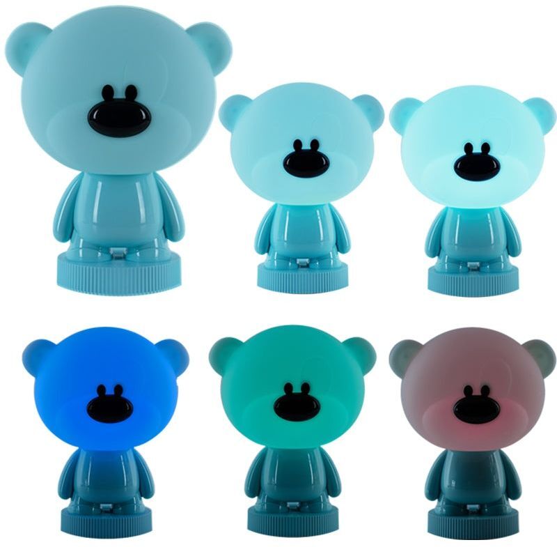 Светильник-ночник Kite LED с аккумулятором Bear, голубой (k24-490-2-3) фото 4