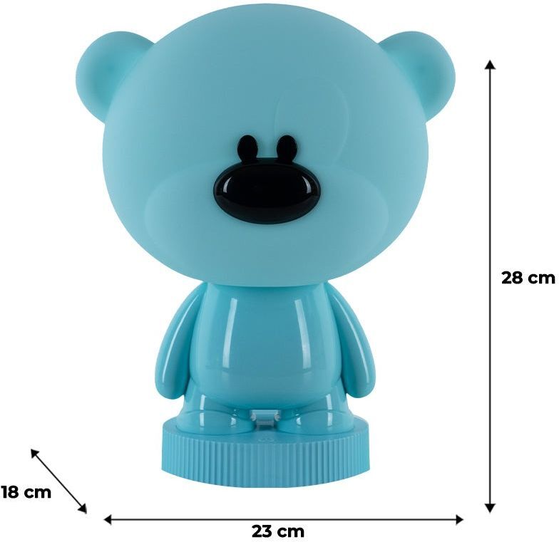 Светильник-ночник Kite LED с аккумулятором Bear, голубой (k24-490-2-3) фото 3