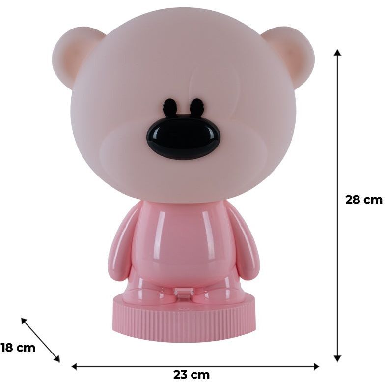 Светильник-ночник Kite LED с аккумулятором Bear, розовый (k24-490-2-2) фото 3