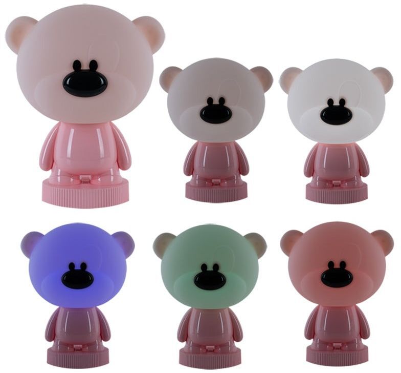 Светильник-ночник Kite LED с аккумулятором Bear, розовый (k24-490-2-2) фото 4