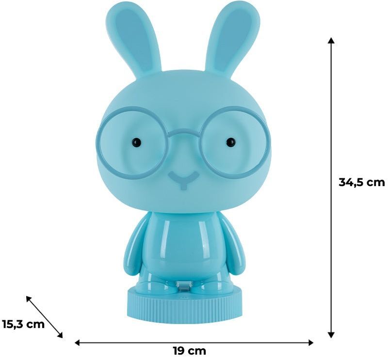 Светильник-ночник Kite LED с аккумулятором Bunny, синий (k24-490-1-3) фото 3