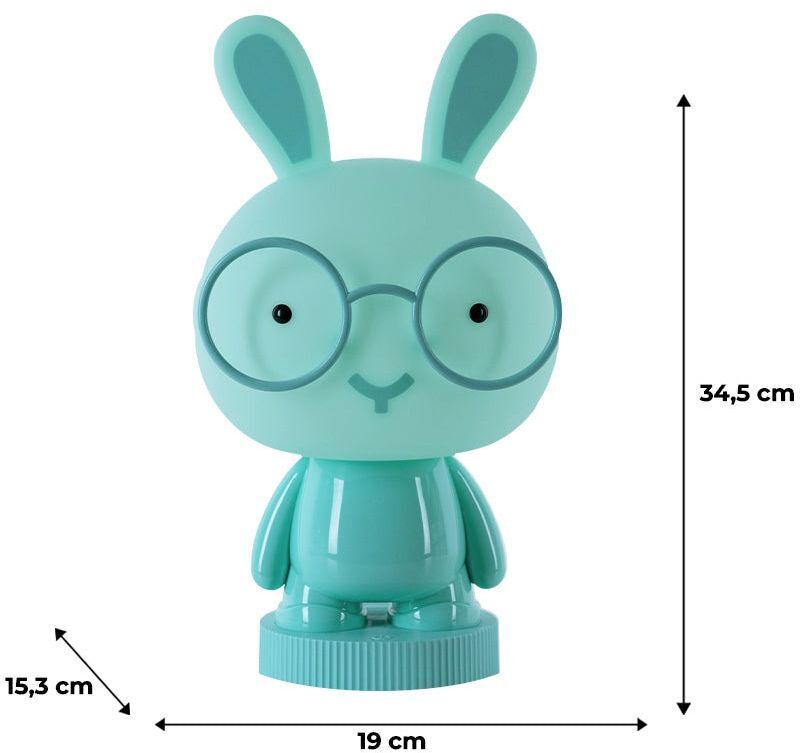 Светильник-ночник Kite LED с аккумулятором Bunny, зеленый (k24-490-1-4) фото 3