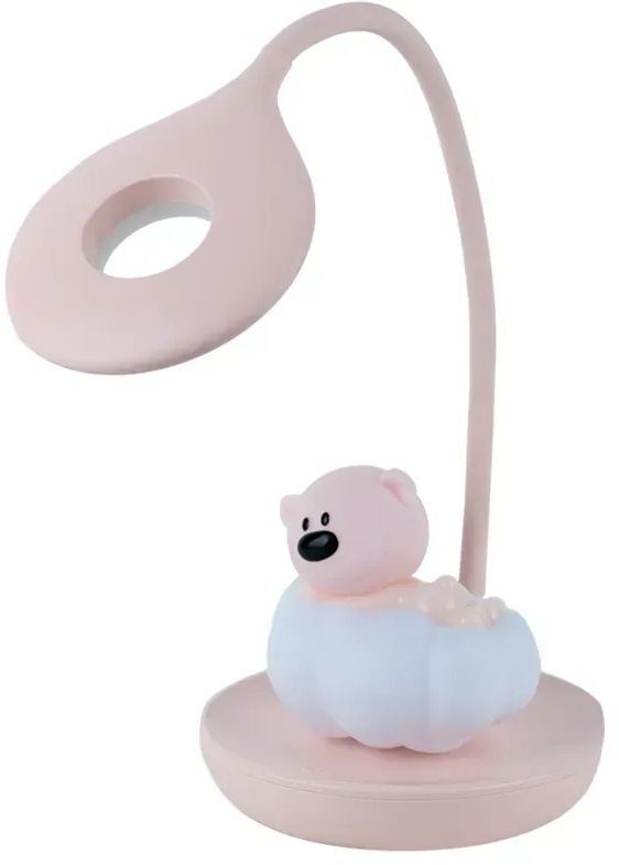 Настольная лампа Kite LED с аккумулятором Cloudy Bear, розовый (k24-493-2-2) фото 2
