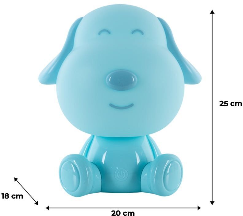 Светильник-ночник Kite LED с аккумулятором Doggy, синий (k24-491-3-3) фото 3