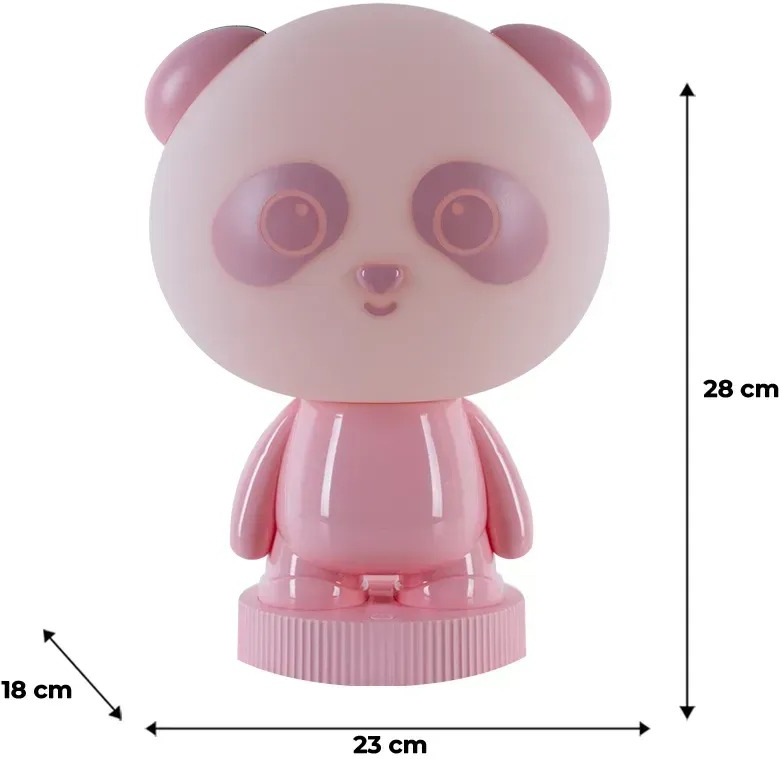 Світильник-нічник Kite LED з акумулятором Panda, рожевий (k24-490-3-2)фото3