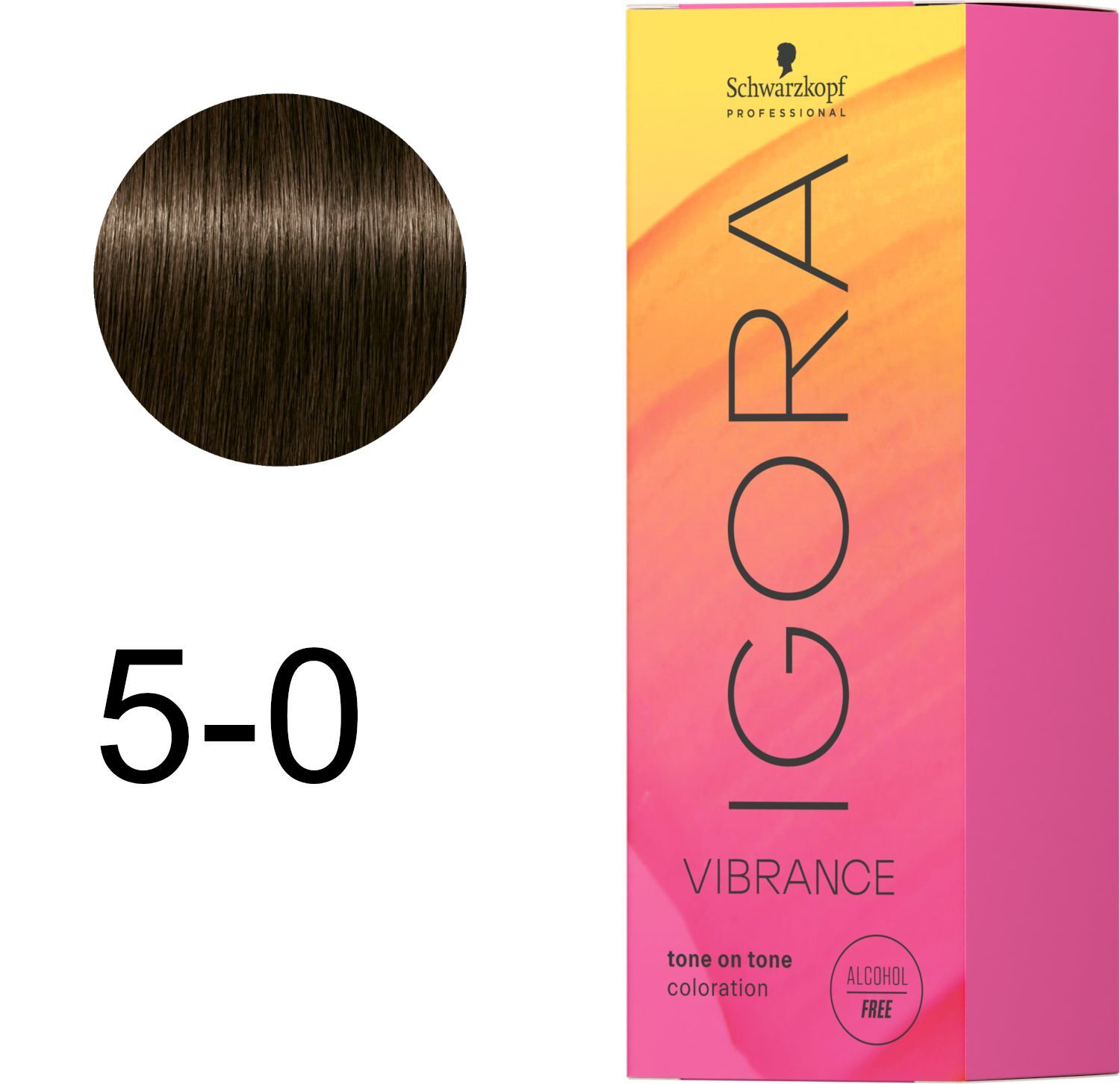 Фарба для волосся Igora Vibrance 5-0 Світло-коричневий натуральний 60 млфото2