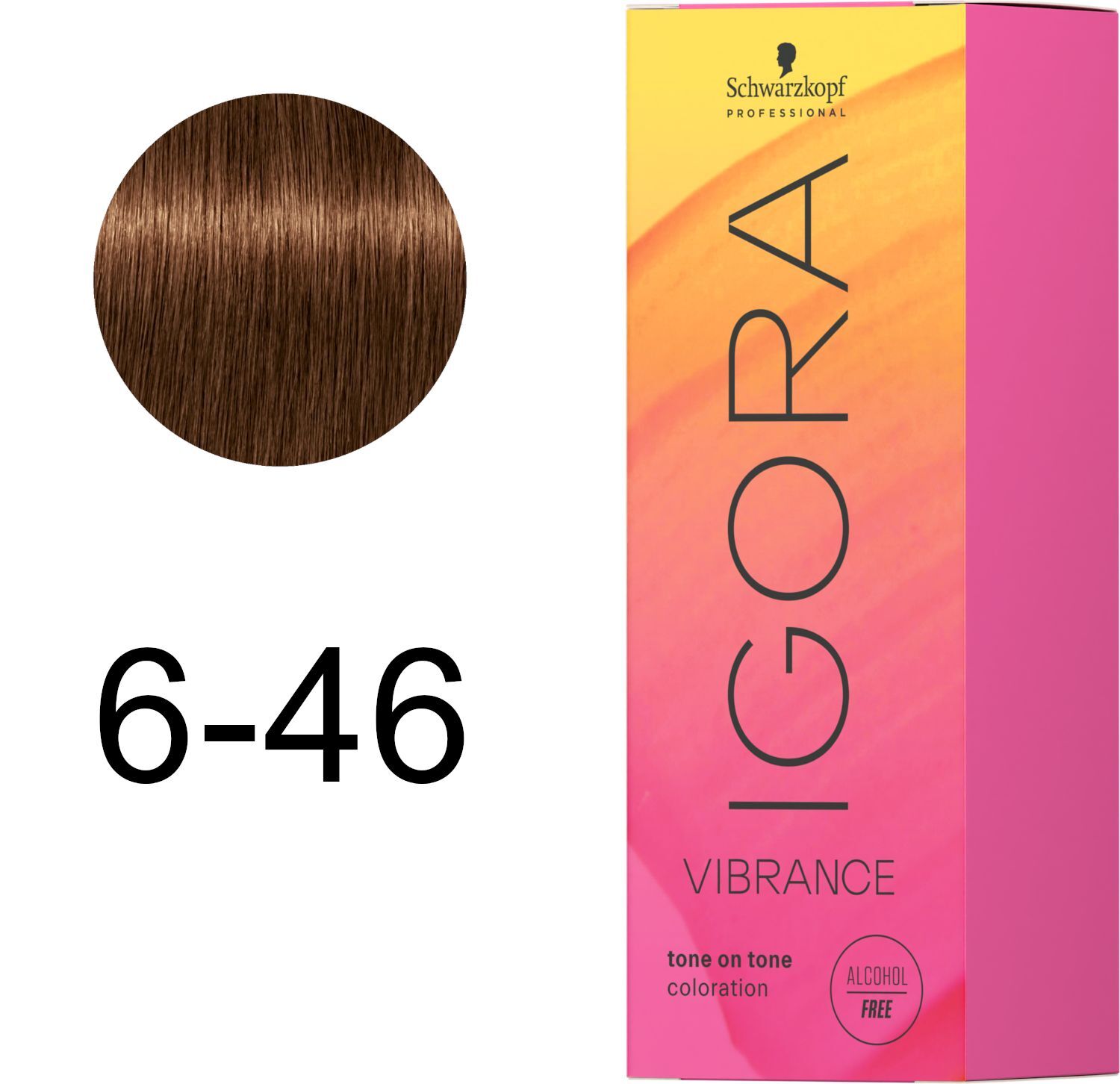 Краска для волос Igora Vibrance 6-46 Темно-русый бежево-шоколадный 60 мл фото 