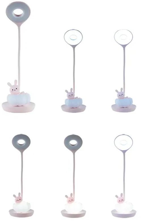 Настольная лампа Kite LED с аккумулятором Cloudy Bunny, розовый (k24-493-1-2) фото 4