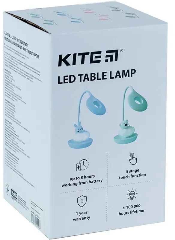 Настольная лампа Kite LED с аккумулятором Cloudy Bunny, розовый (k24-493-1-2) фото 7