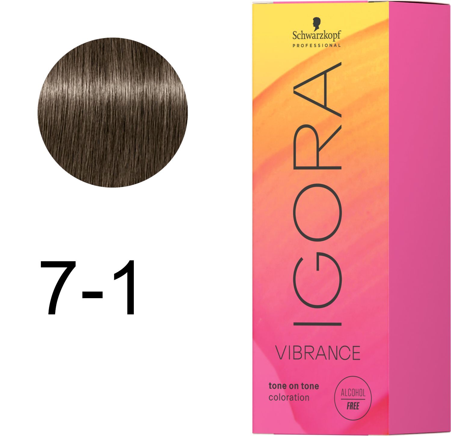 Фарба для волосся Igora Vibrance 7-1 Середній блонд попелястий 60 млфото