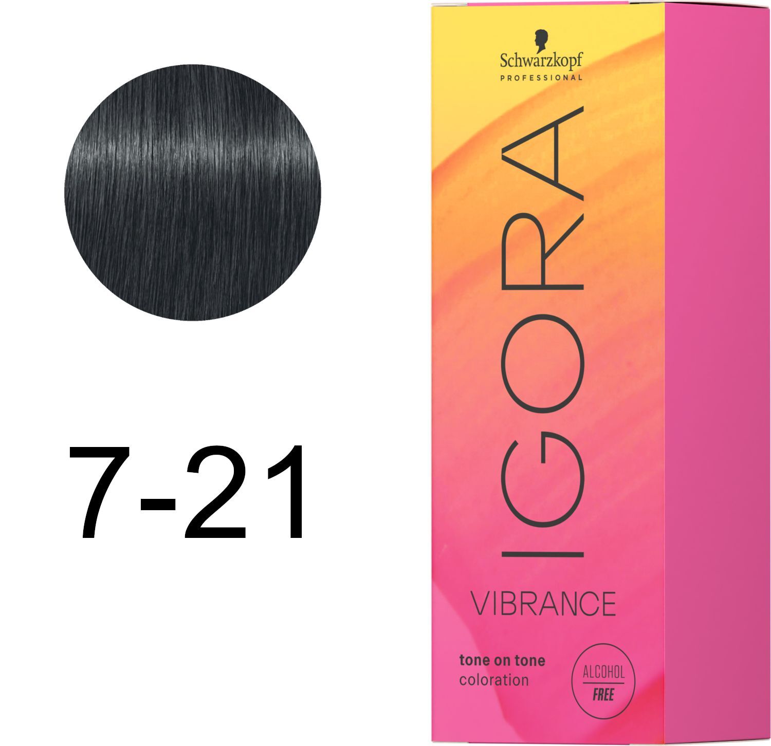 Фарба для волосся Igora Vibrance 7-21 Середньо-русявий попелясто-попелястий 60 млфото2