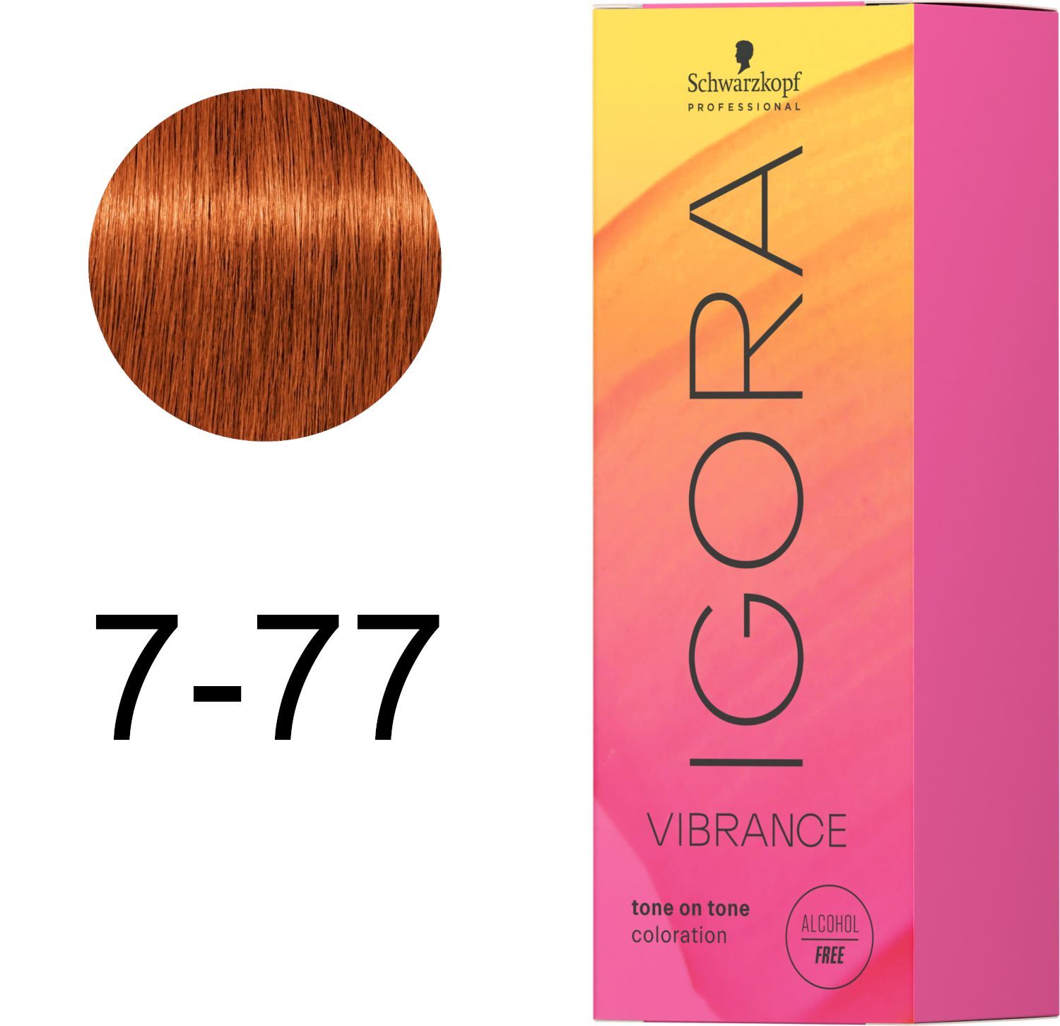 Фарба для волосся Igora Vibrance 7-77 Середньо-русявий мідний екстра 60 млфото2