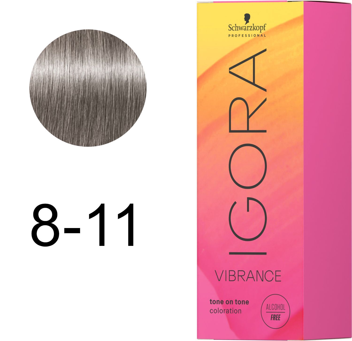 Краска для волос Igora Vibrance 8-11 Светло-коричневый пепельный экстра 60 мл фото 