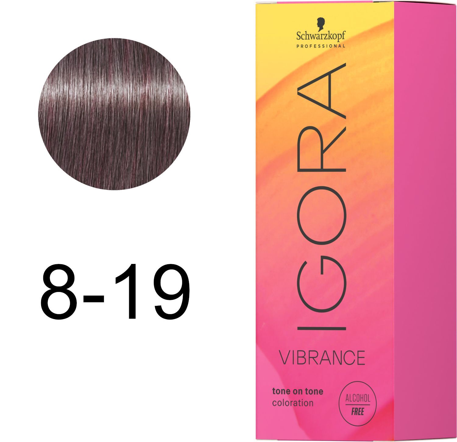 Фарба для волосся Igora Vibrance 8-19 Світло-русявий попелясто-фіолетовий 60 млфото2