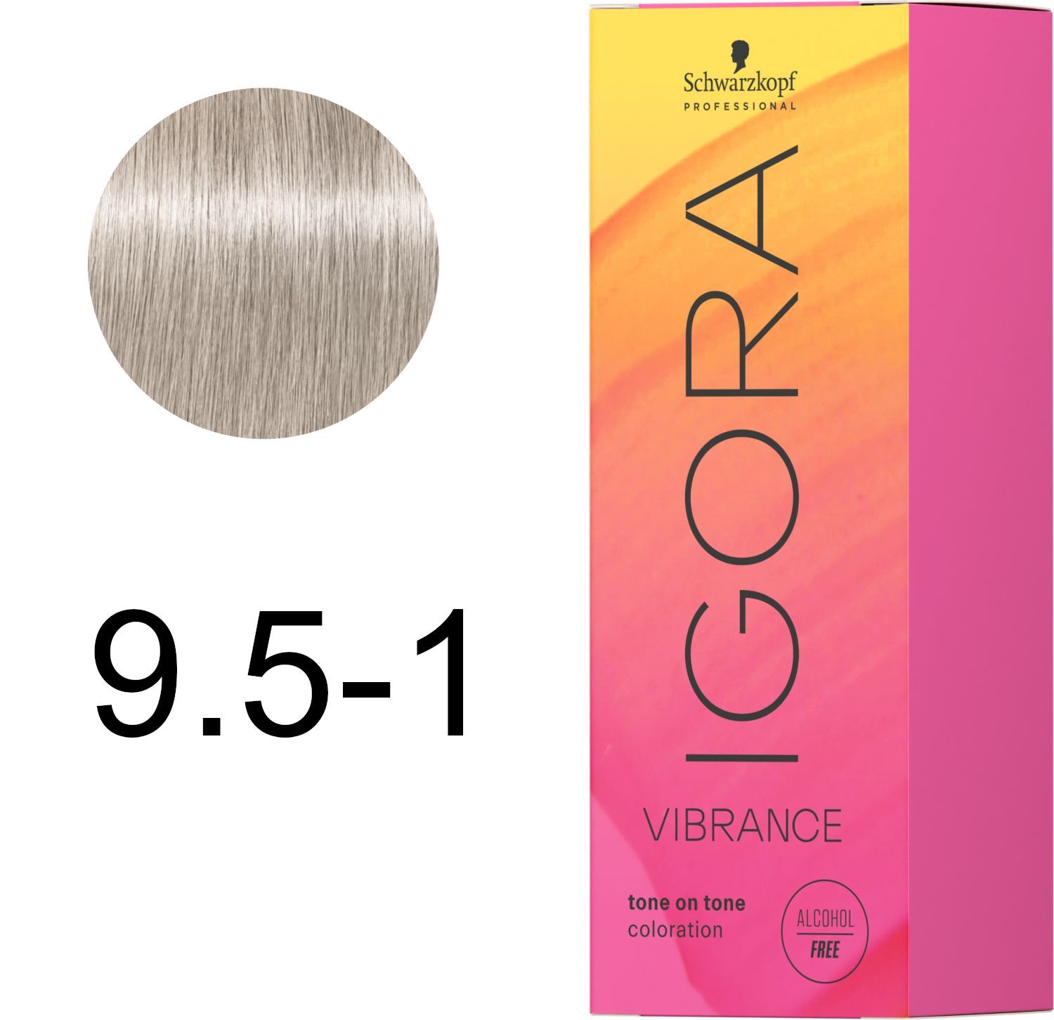 Фарба для волосся Igora Vibrance 9,5-1 Тонер попелястий 60 млфото2