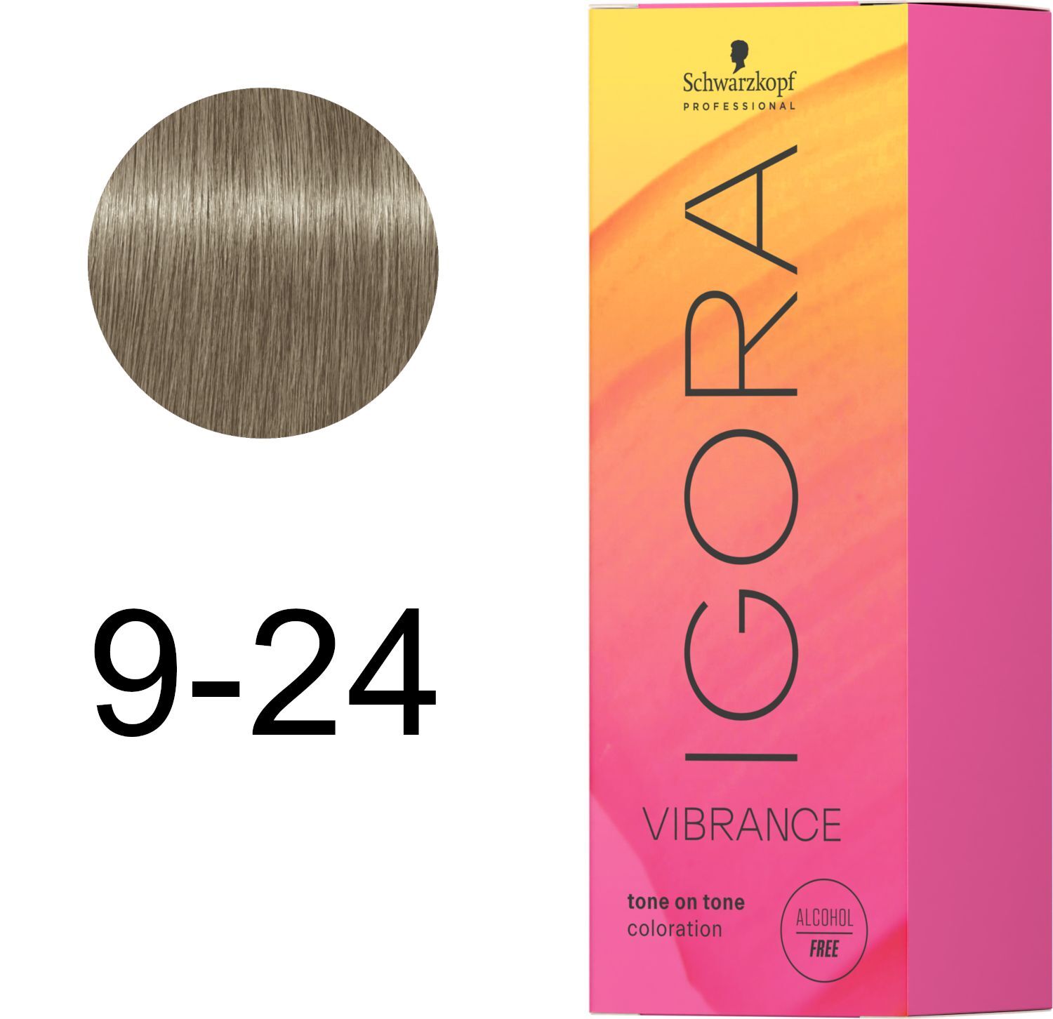 Краска для волос Igora Vibrance 9-24 Очень светлый блонд пепельно-бежевый 60 мл фото 