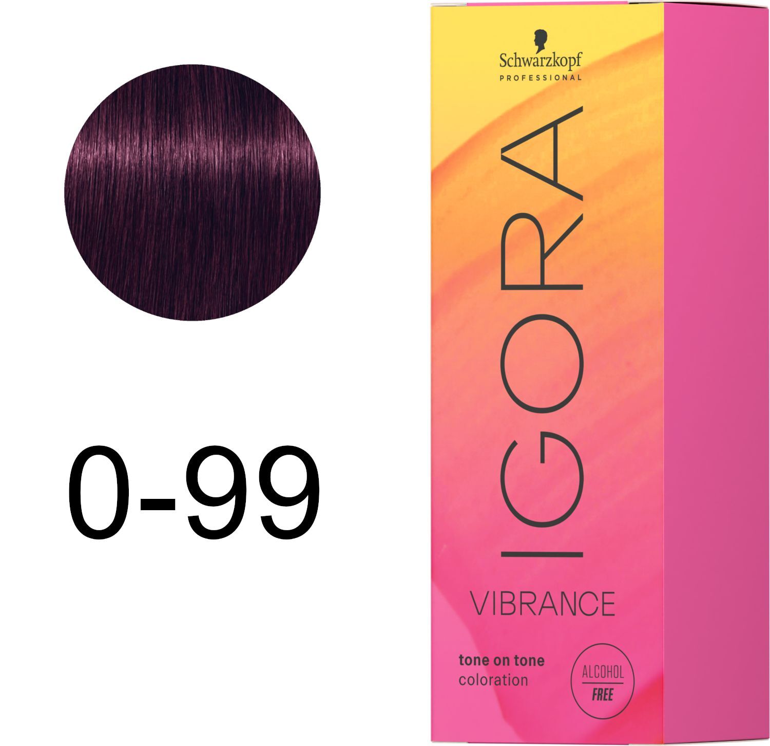 Фарба для волосся Igora Vibrance 0-99 Бустер фіолетовий концентрат 60 млфото2