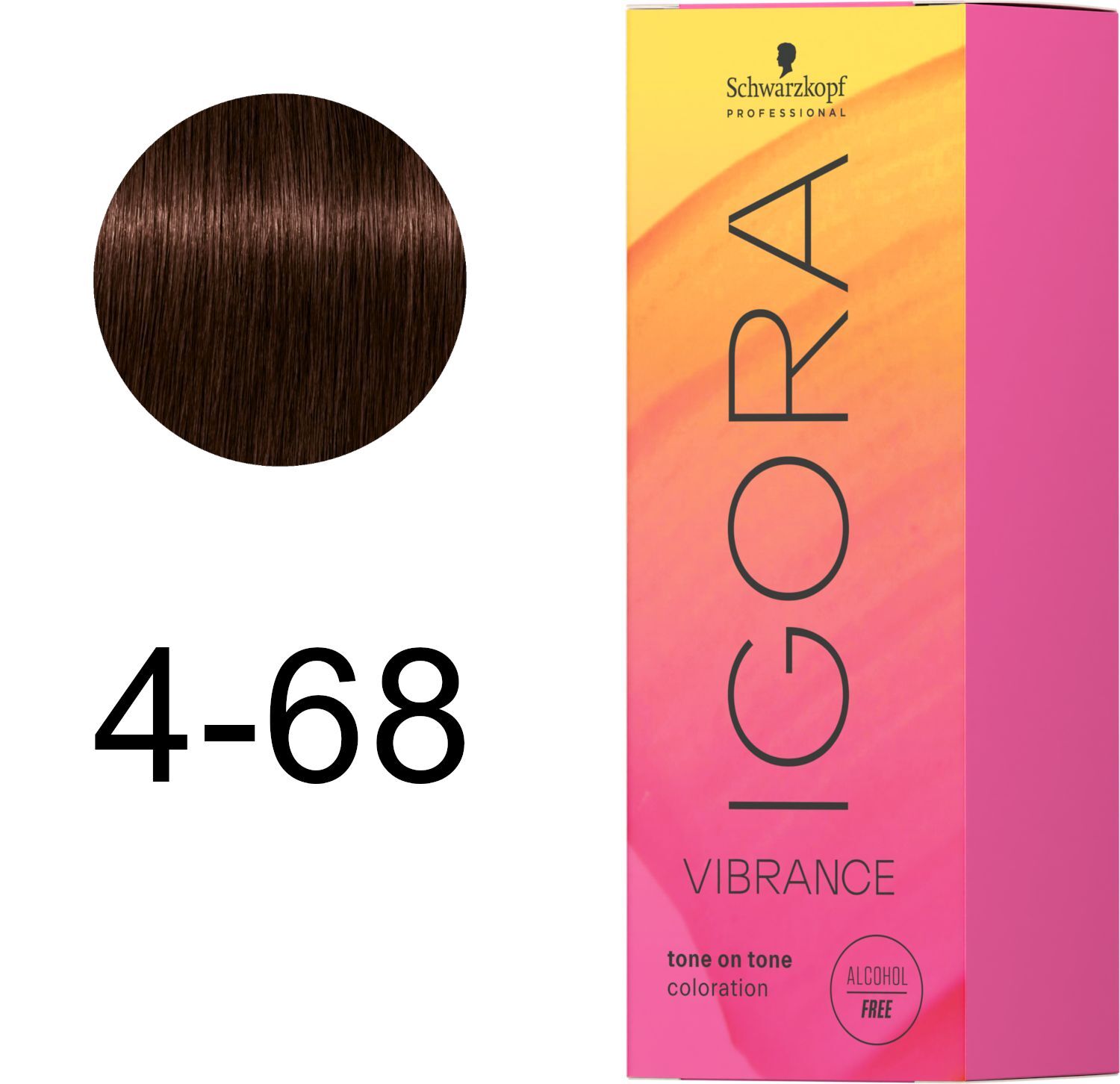 Фарба для волосся Igora Vibrance 4-68 Середньо-коричневий шоколадно-червоний 60 млфото2