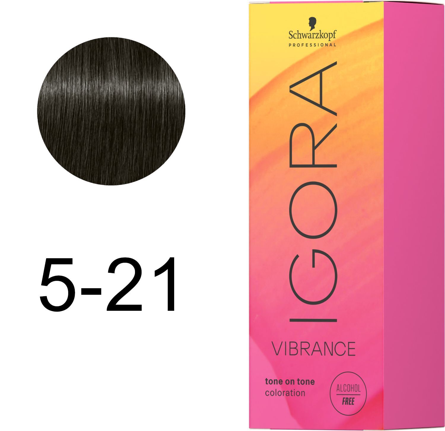 Фарба для волосся Igora Vibrance 5-21 Світло-коричневий попелясто-сірий 60 млфото