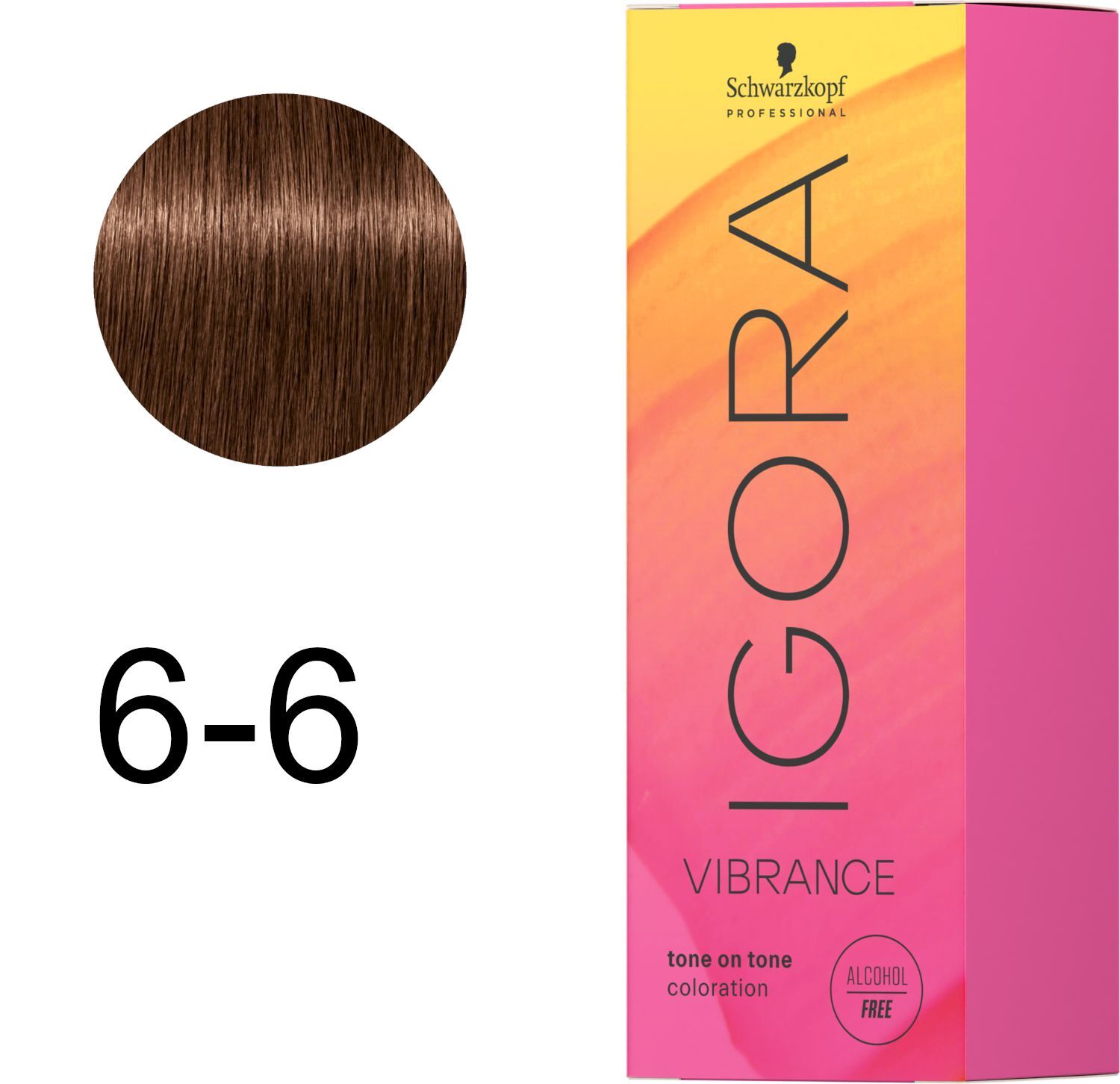 Фарба для волосся Igora Vibrance 6-6 Темно-русявий бежево-шоколадний 60 млфото2