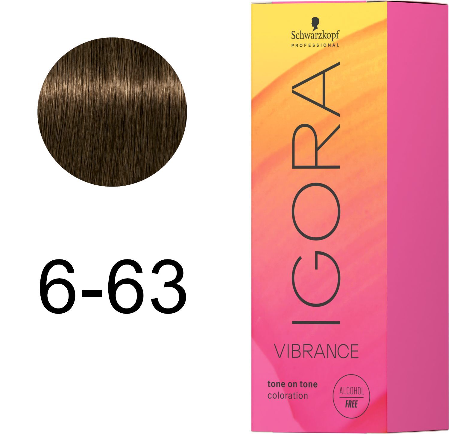 Фарба для волосся Igora Vibrance 6-63 Темно-русявий шоколадно-матовий 60 млфото2