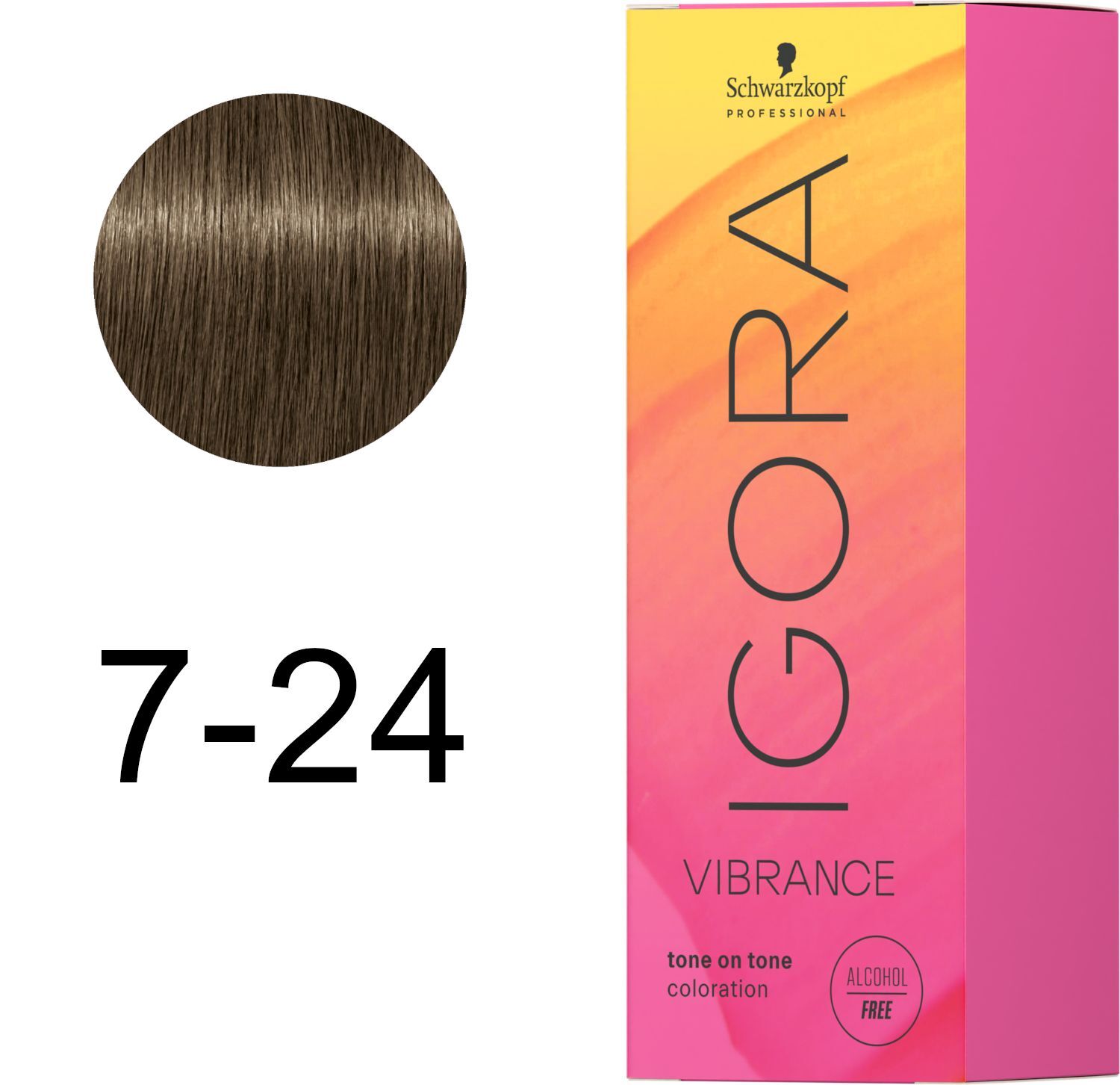 Краска для волос Igora Vibrance 7-24 Средний блонд дымчато-бежевый 60 мл фото 2