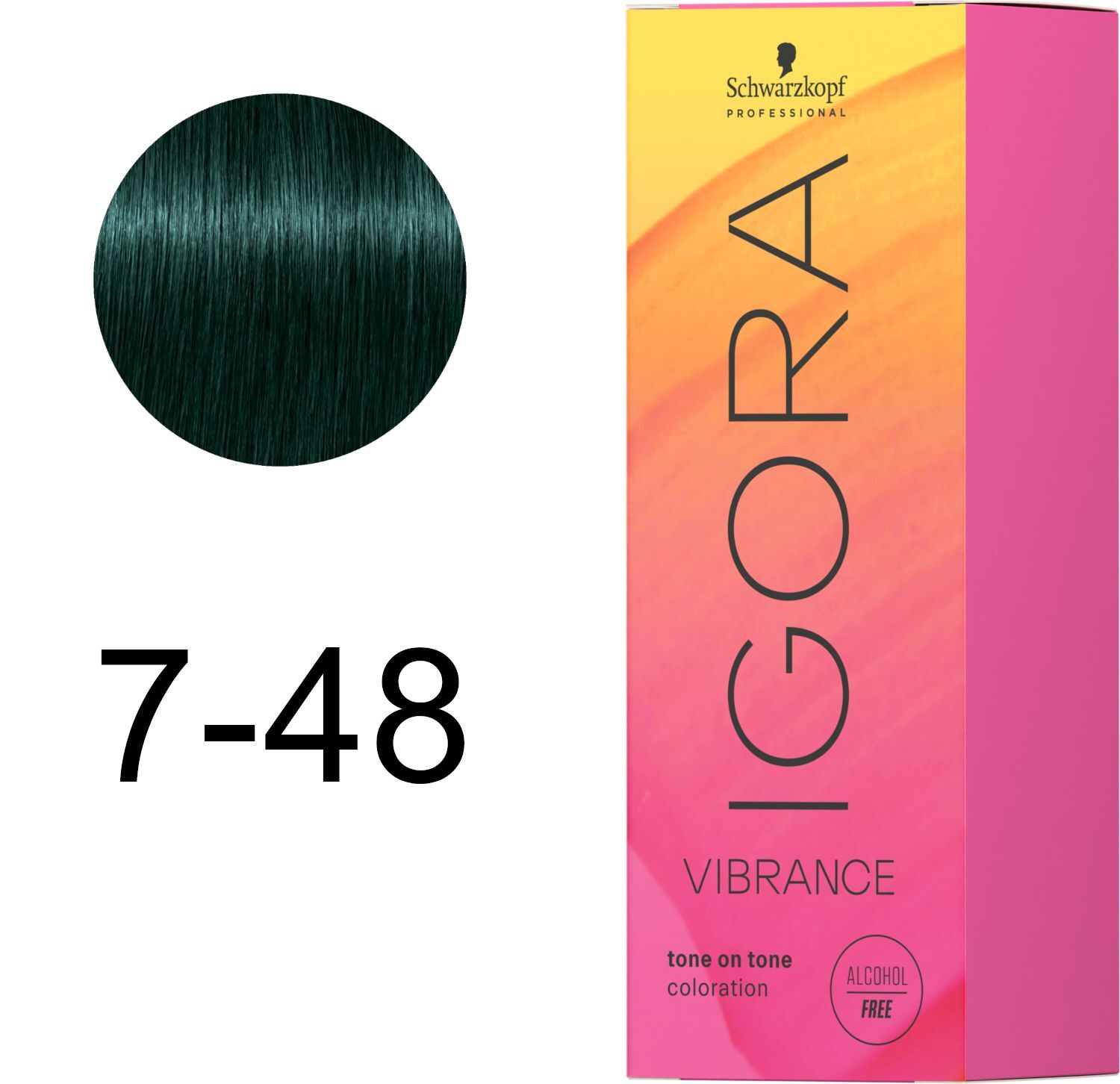 Краска для волос Igora Vibrance 7-48 Средне-русый бежево-красный 60 мл фото 2