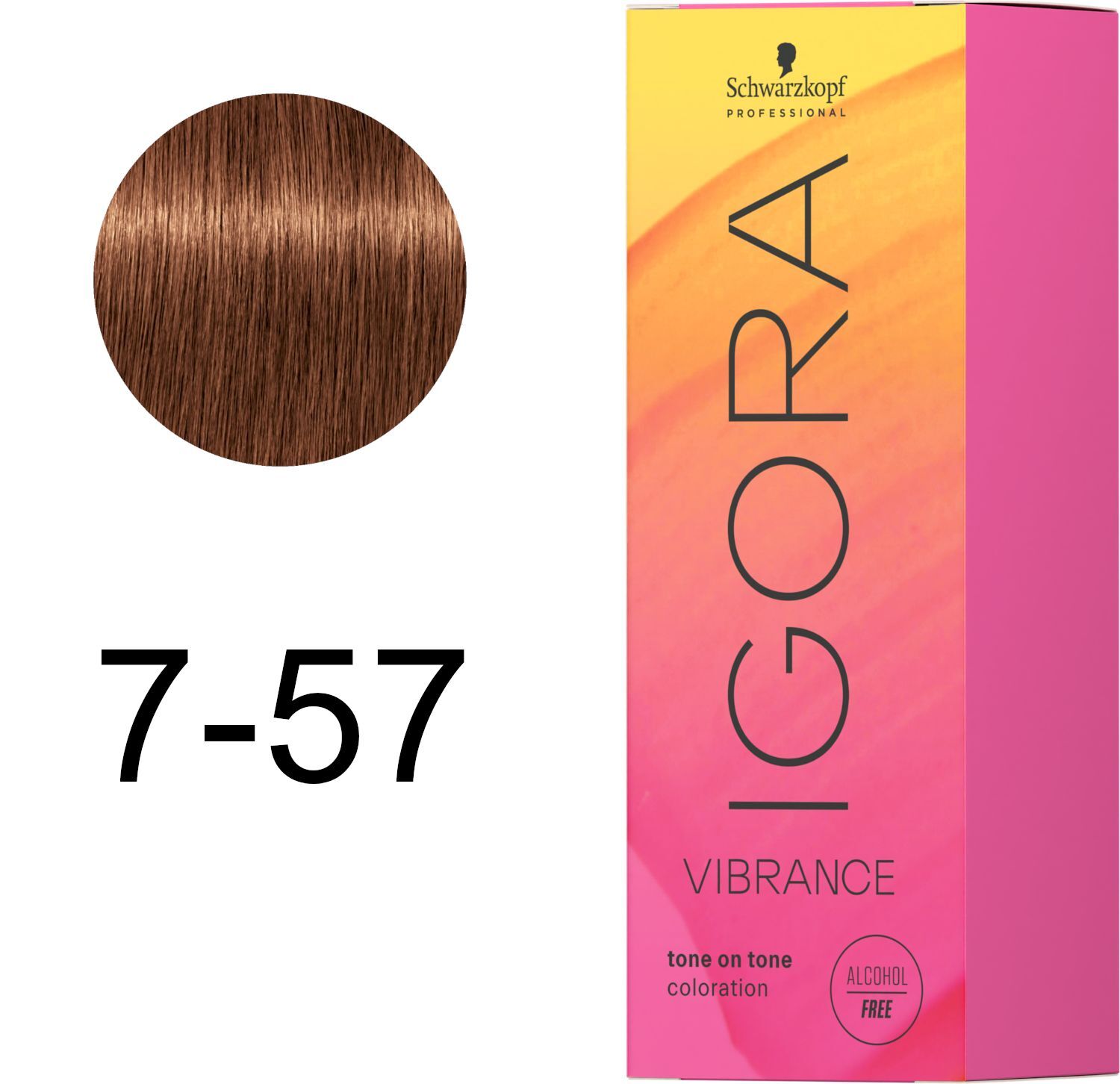 Краска для волос Igora Vibrance 7-57 Средне-русый золотистый медный 60 мл фото 2