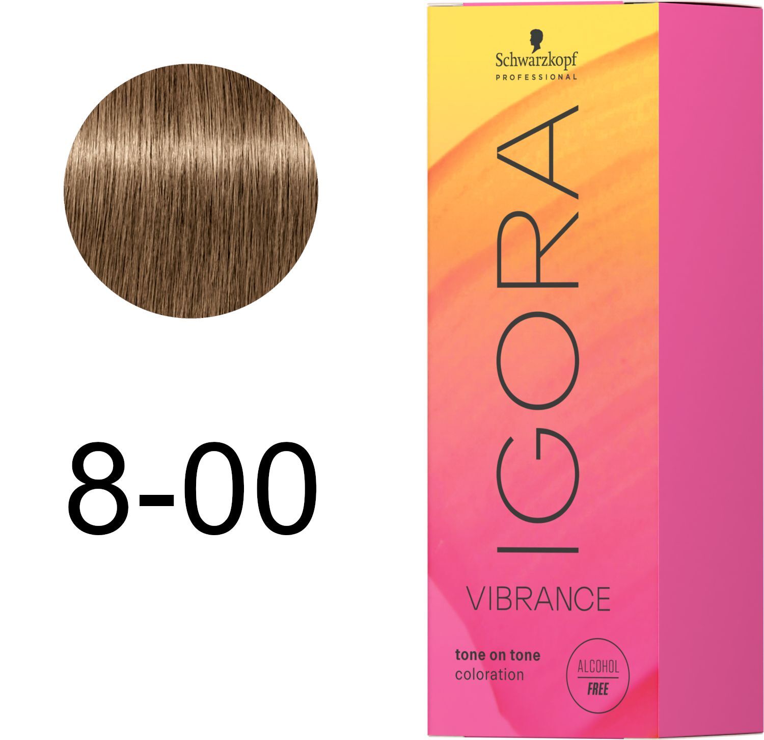 Фарба для волосся Igora Vibrance 8-00 Світло-русявий натуральний екстра 60 млфото