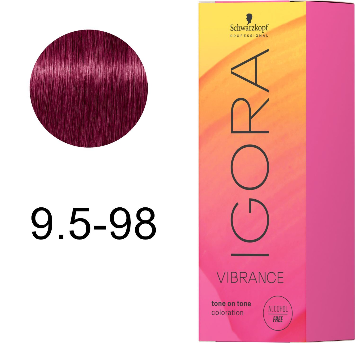 Фарба для волосся Igora Vibrance 9,5-98 Тонер фіолетово-червоний 60 млфото