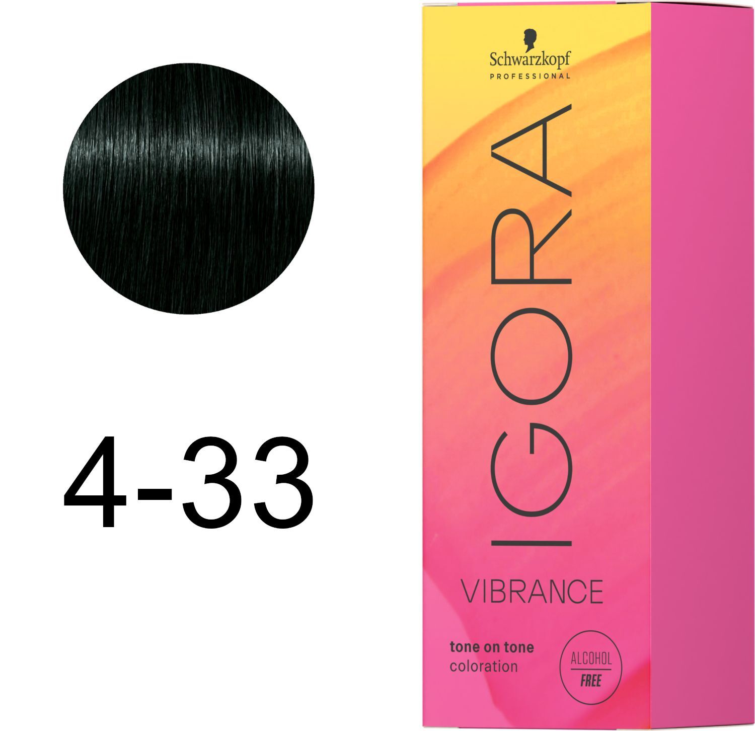 Краска для волос Igora Vibrance 4-33 Средне-коричневый матовый экстра 60 мл фото