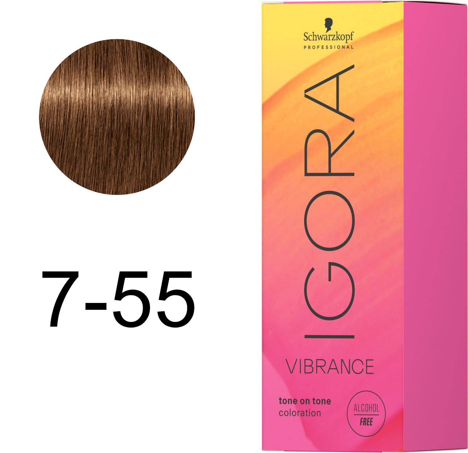 Фарба для волосся Igora Vibrance 7-55 Середньо-русявий золотистий екстра 60 млфото2