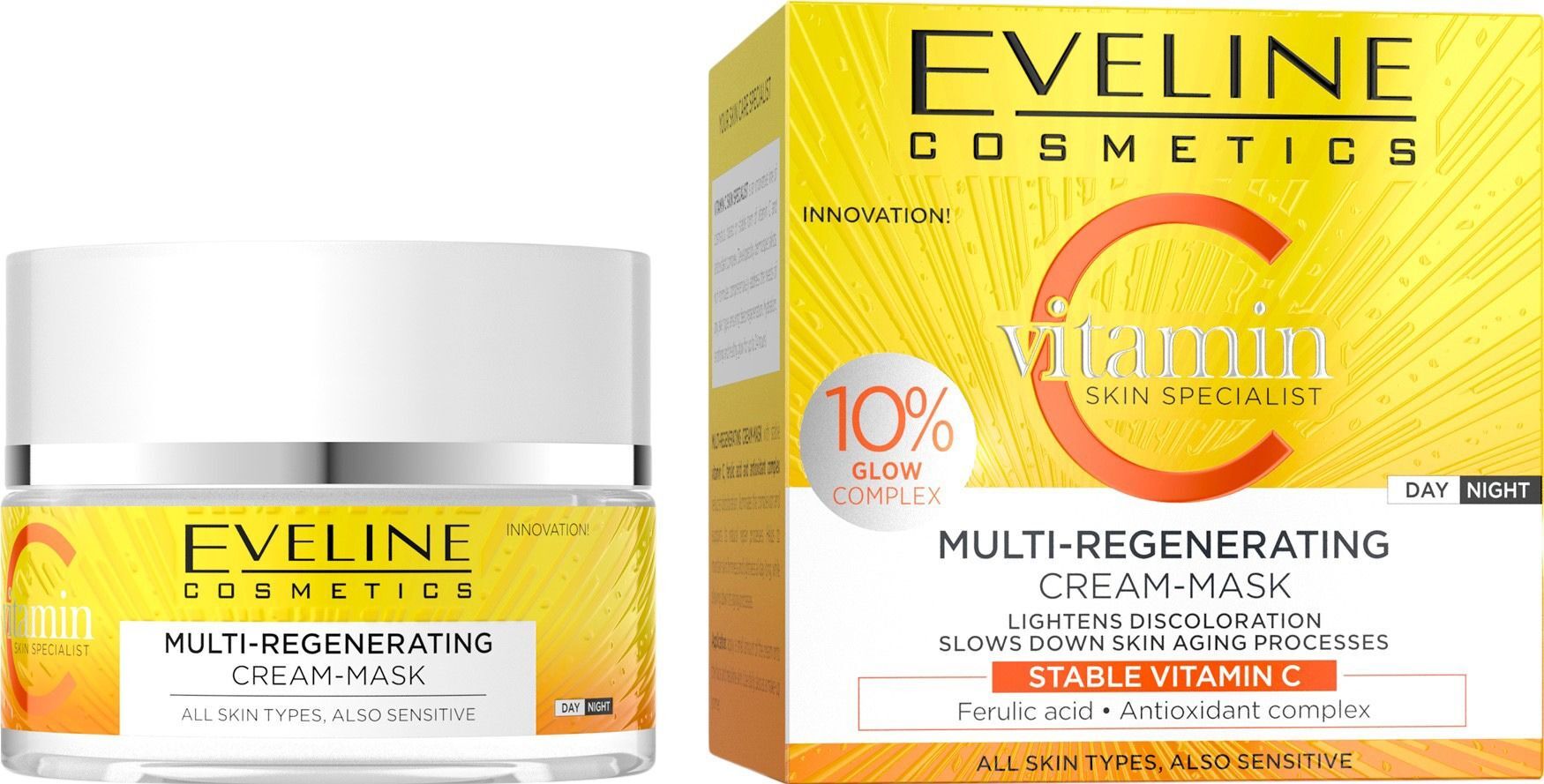 Крем-маска Eveline Vitamin C мультирегенеруюча 50 млфото2