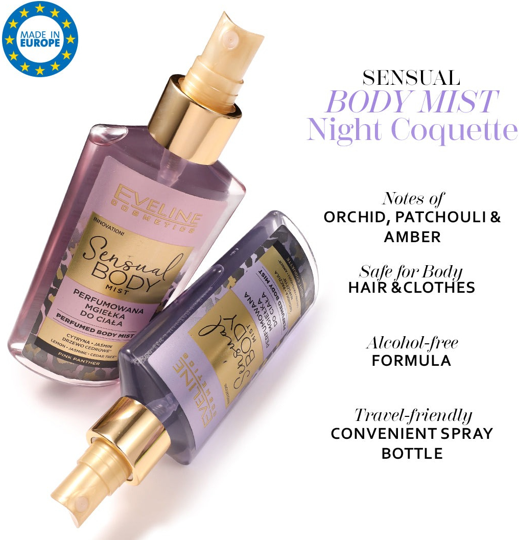 Парфумований спрей для тіла Eveline Sensual Body Mist Pink Panther 150 млфото3