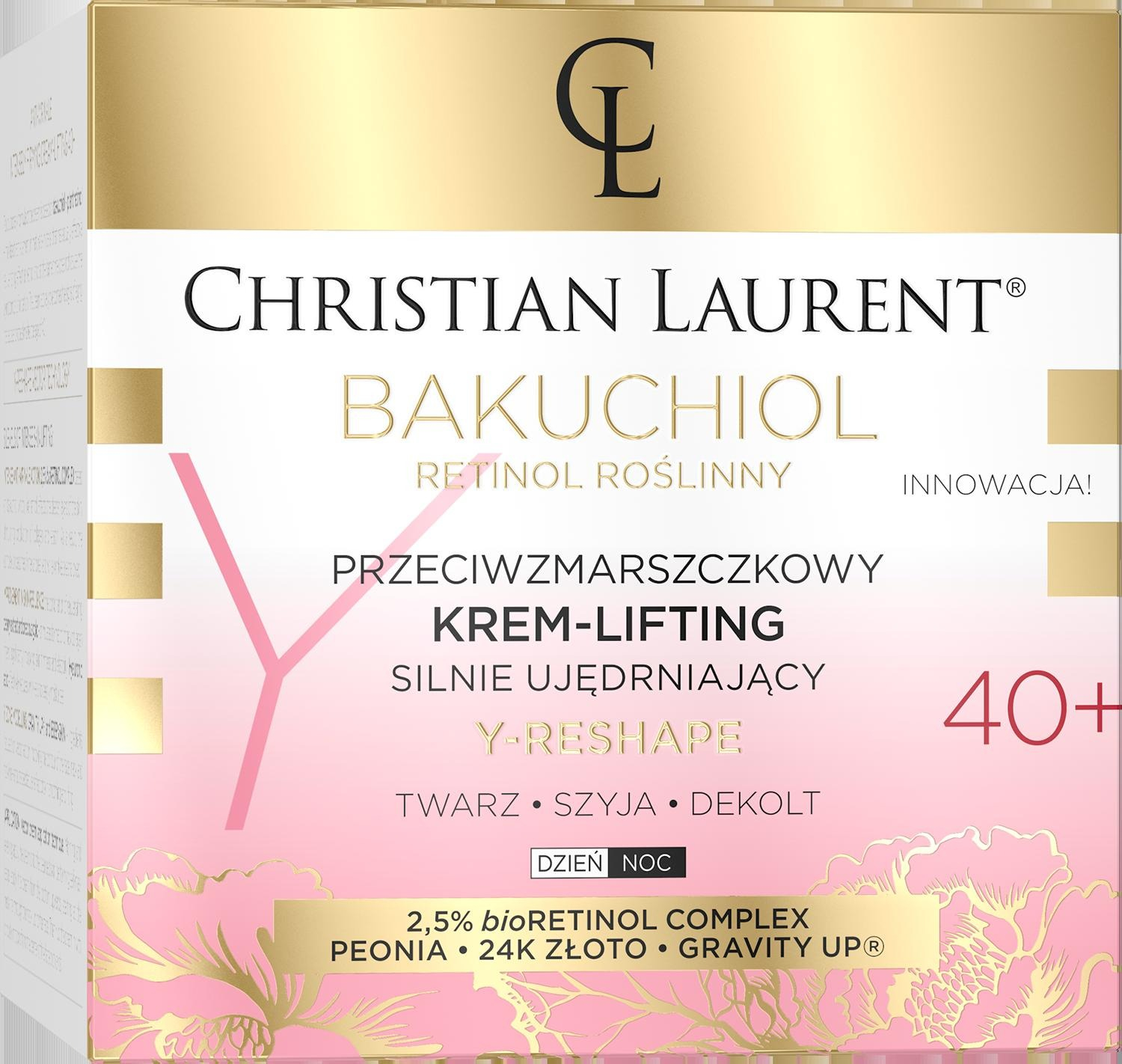 Крем-ліфтинг Eveline Christian Laurent Bakuchiol 40+ проти зморшок 50 млфото3