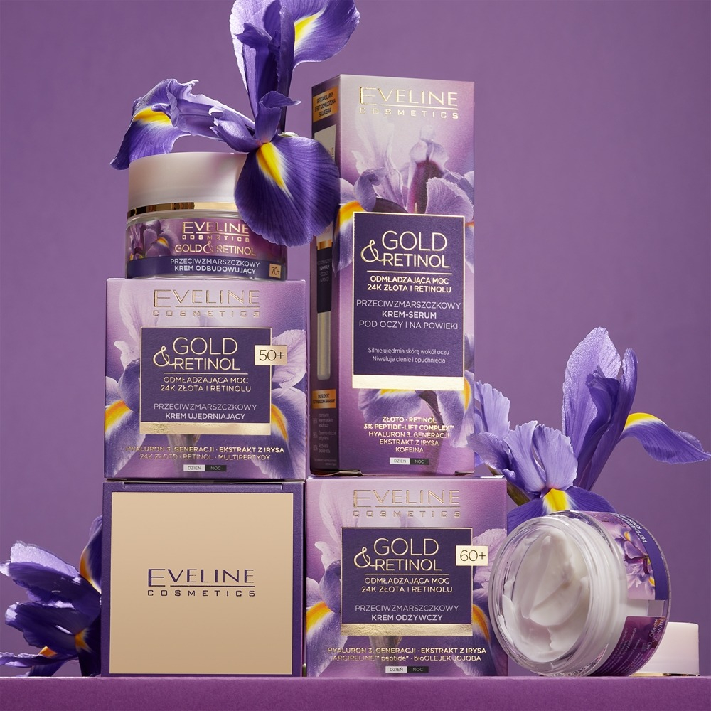 Крем-ліфтинг для обличчя Eveline Gold & Retinol 50+ відновлюючий 50 млфото3